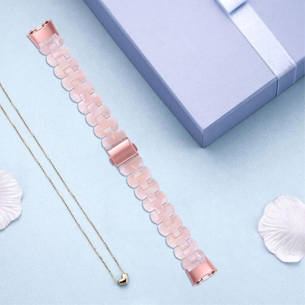 Fitbit Luxe hartsityylinen kellonhihna - Pinkki Pink