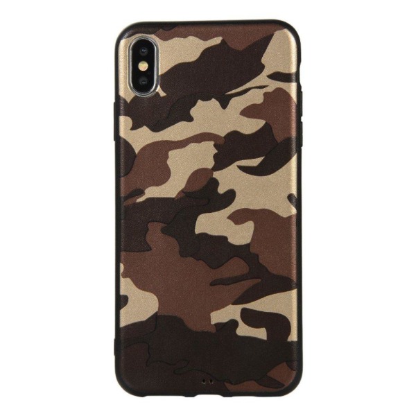 iPhone Xs Max camouflage pattern case - Brown Brown