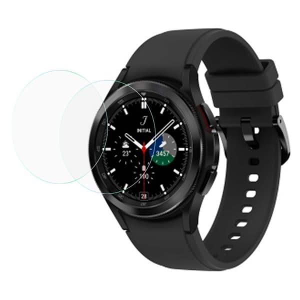 2 Pcs Samsung Galaxy Watch 4 Classic (46mm) ultra clear tempered glass screen protector Transparent