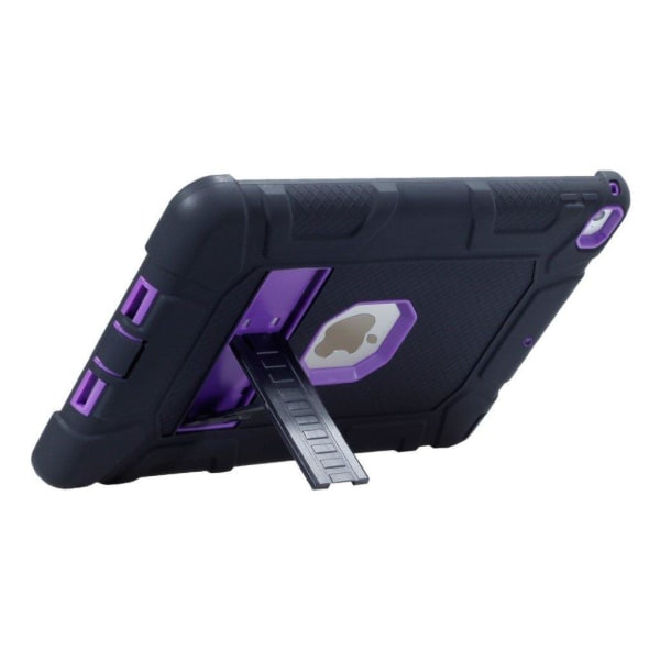 iPad (2018) armor defender silikone etui - lilla / Sort Purple