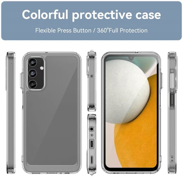 Samsung Galaxy A15 smart akryl cover - Transparent Transparent