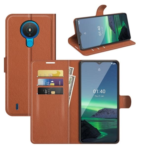 Classic Nokia 1.4 Flippetui - Brun Brown
