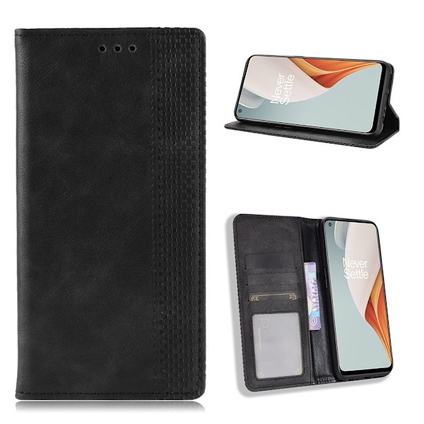 Bofink Vintage OnePlus Nord N100 læder etui - sort Black