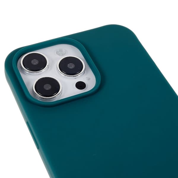 Tynt TPU-deksel med matt finish og justerbar stropp til iPhone 15 Pro Max - Mørkegrønn Green