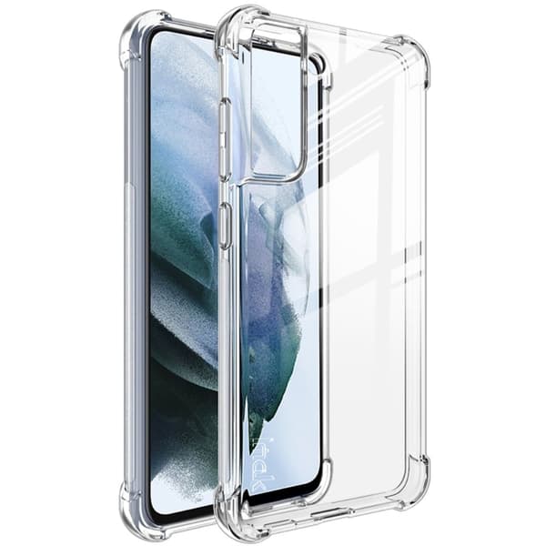 IMAK Airbag Cover til Samsung Galaxy S21 FE - Transparent Transparent
