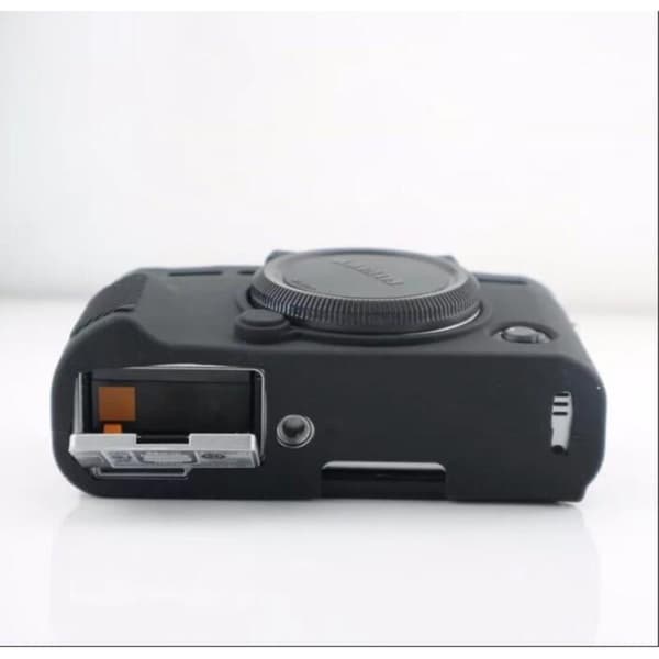Fuji X-T10 beskyttelsesetui i blødt silikone - Sort Black