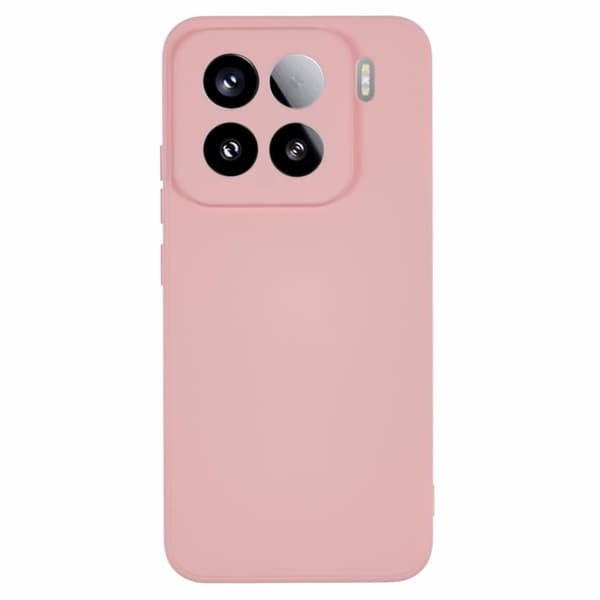Mikrofiberforet blødt gummi Xiaomi 15 Pro cover - Lyserød Pink