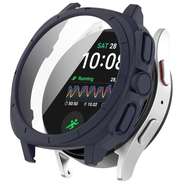 Samsung Galaxy Watch7 40mm Anti-Drop Watch Case Flexible Protective Frame - Midnight Blue Blue