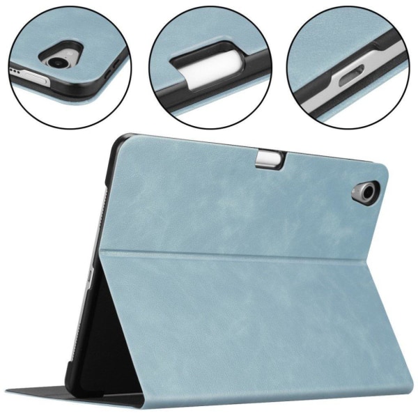 iPad Pro 11 inch (2018) stilrent vikbart syntetläder skyddsfodra Blå