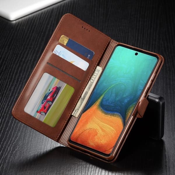 LC.IMEEKE Samsung Galaxy A71 5G flip etui - Kaffe Brown