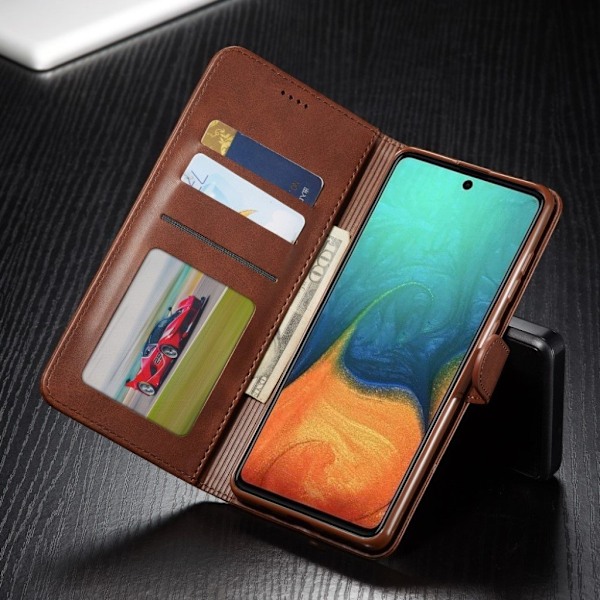 LC.IMEEKE Samsung Galaxy A71 5G Flip kotelot - Kahvi Brown