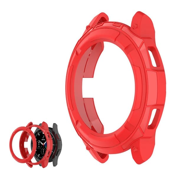 Samsung Galaxy Watch 4 Classic (42mm) ramme + drejelig ring - Rød Red