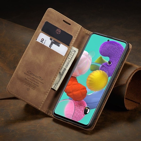 CaseMe vintage Samsung Galaxy A51 fodral - Brun Brun