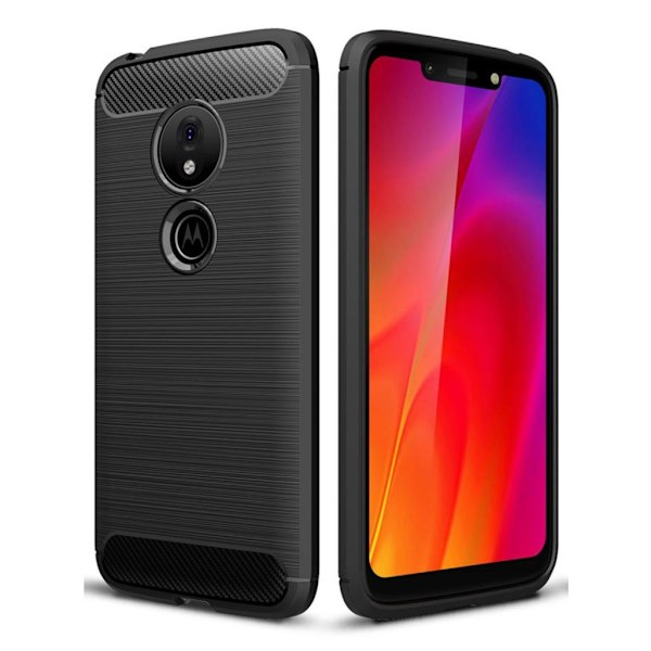 Carbon Flex Motorola Moto G7 Play cover - Sort Black