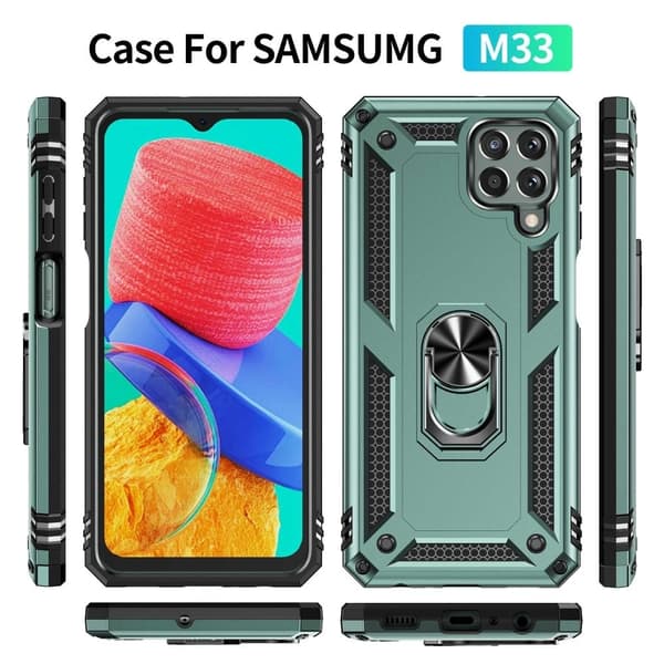 Bofink Combat Samsung Galaxy M33 5G skal - Grön Grön