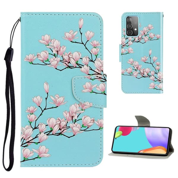 Wonderland Samsung Galaxy A52 5G Flippetui - Blomst Pink