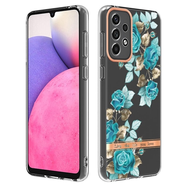 Supertyndt og holdbart softcover til Samsung Galaxy A33 5G - Blå Rose Blue