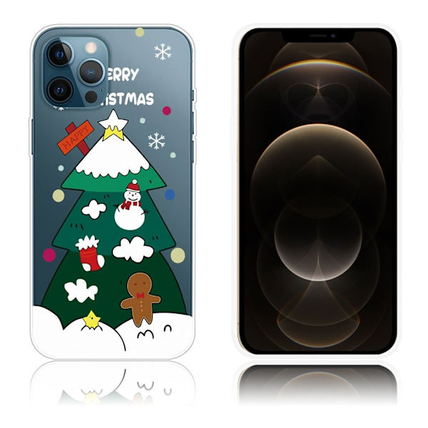 Christmas iPhone 12 Pro Max fodral - jul träd multifärg