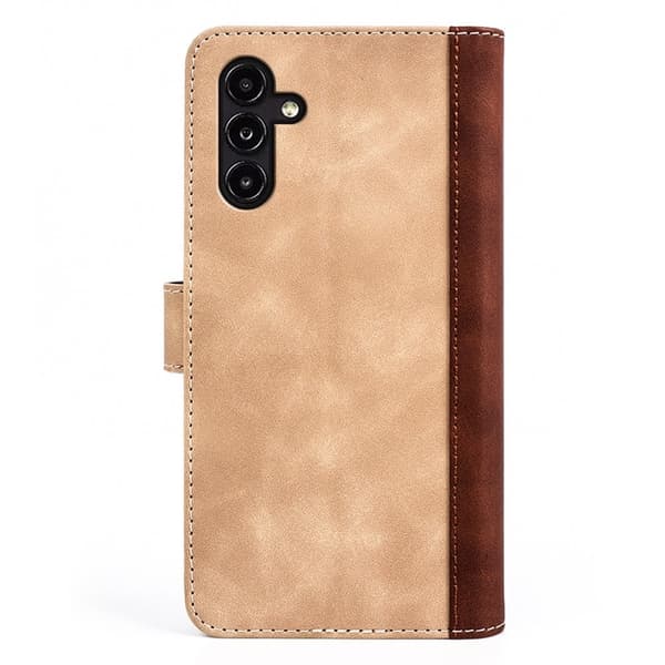 Tofarget lærdeksel for Samsung Galaxy A14 - Gul Yellow