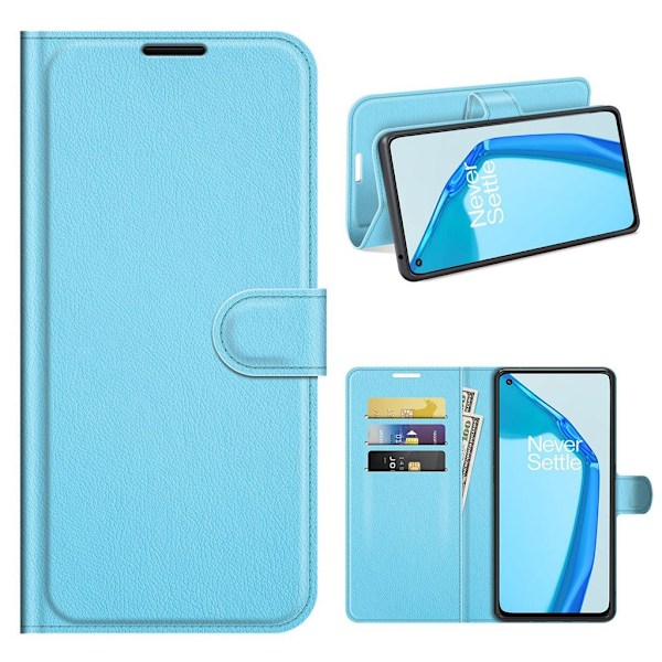 Classic OnePlus 9R Flip etui - Blå Blue