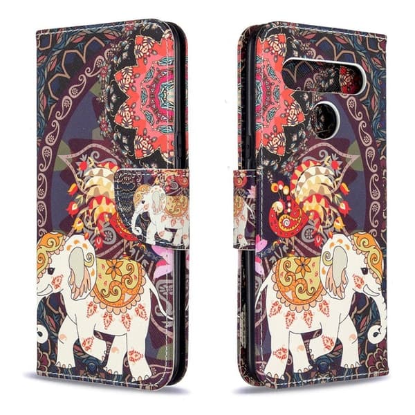 Wonderland LG K61 flip-etui - Elefant Multicolor