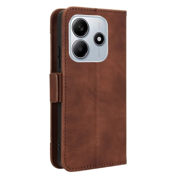 Moderne Xiaomi Redmi Note 14 5G læderetui med pung - Brun Brown