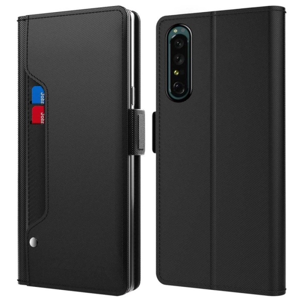 Phone Suojakotelo With Make-up Mirror And Slick Design For Sony Black