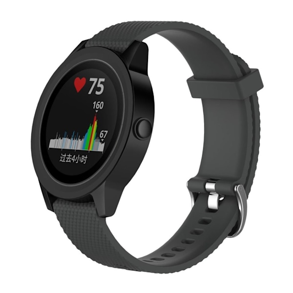 Garmin Vivomove HR justerbar silione urrem - Grå Silver grey