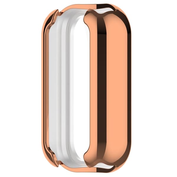 Xiaomi Smart Band 8 Active / Redmi Band 2 Flexibelt klockfodral Galvaniserat ramskydd - Elektroplätering Roséguld Rosa