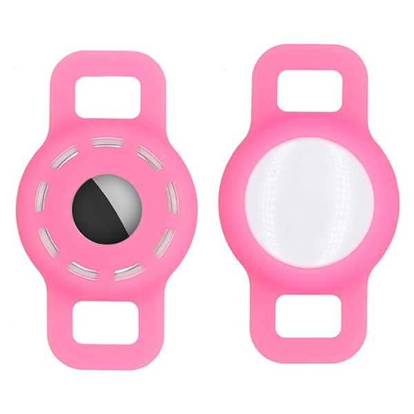 AirTags uthult silikonovertrekk - Rose Pink