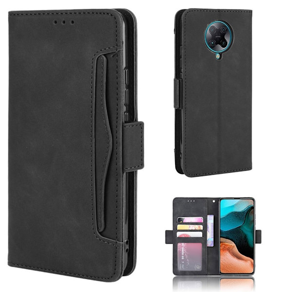 Moderni Nahkalaukku For Xiaomi Poco F2 Pro / K30 Pro Zoom - Musta Black