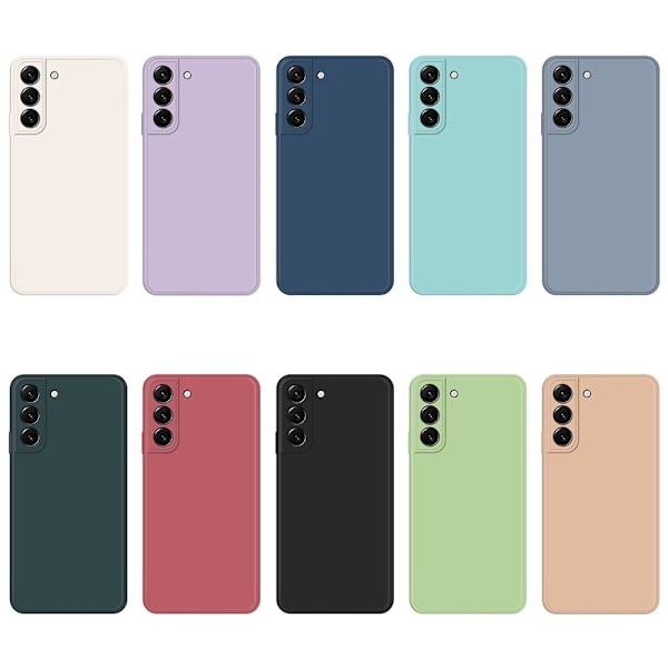 Skråt gummibelagt cover mod fald til Samsung Galaxy S22 - Sort Black