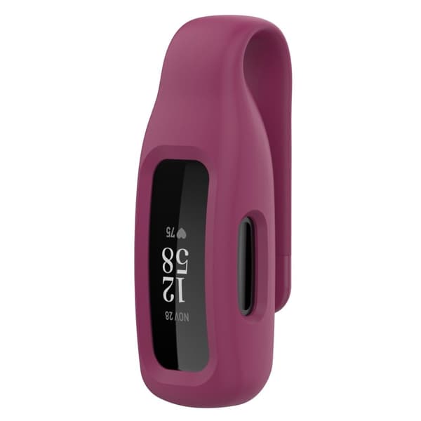 Fitbit Inspire 3 / 2 / Ace 3 silikonklämskydd - Vinröd Röd