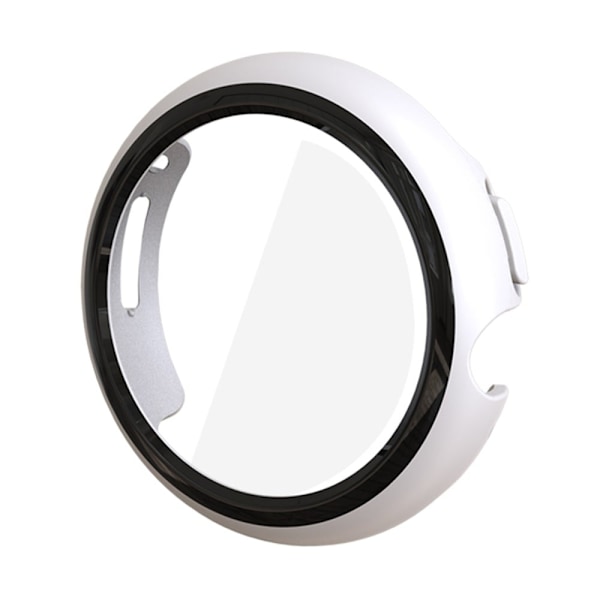 Google Pixel Watch cover with tempered glass - White Vit