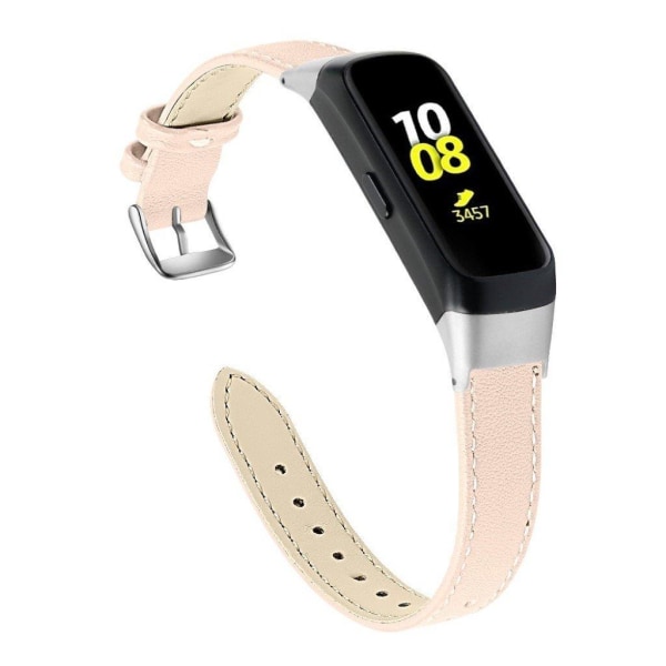 Samsung Galaxy Fit aito nahkainen rannekello - Pinkki Pink