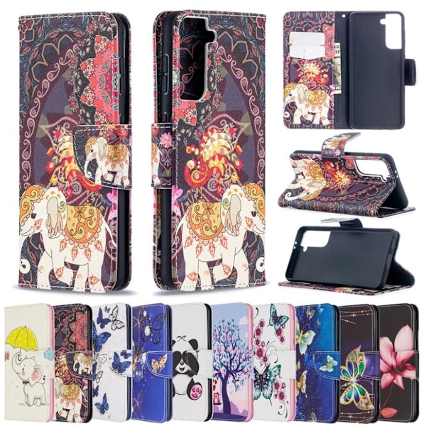 Wonderland Samsung Galaxy S21 Flip Case - Elefantti Multicolor
