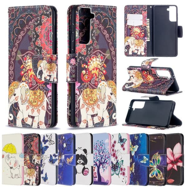 Wonderland Samsung Galaxy S21 flip etui - elefant Multicolor