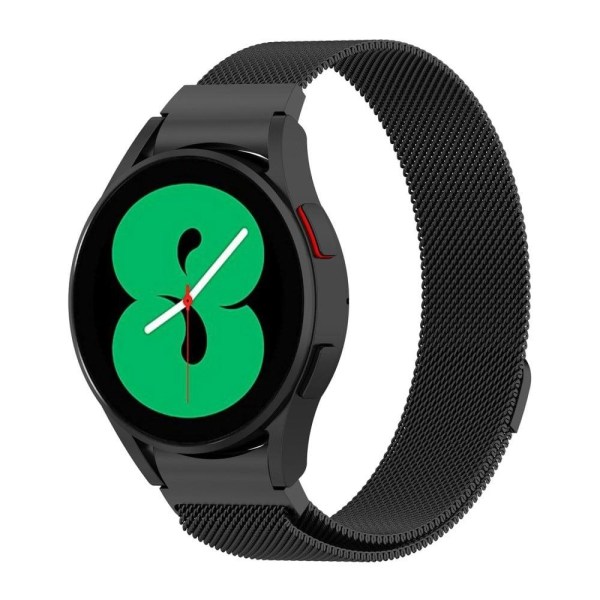 Ruostumattomasta teräksestä valmistettu milanese ranneke Samsung Galaxy Watch 5 / 5 Pro - Musta Black