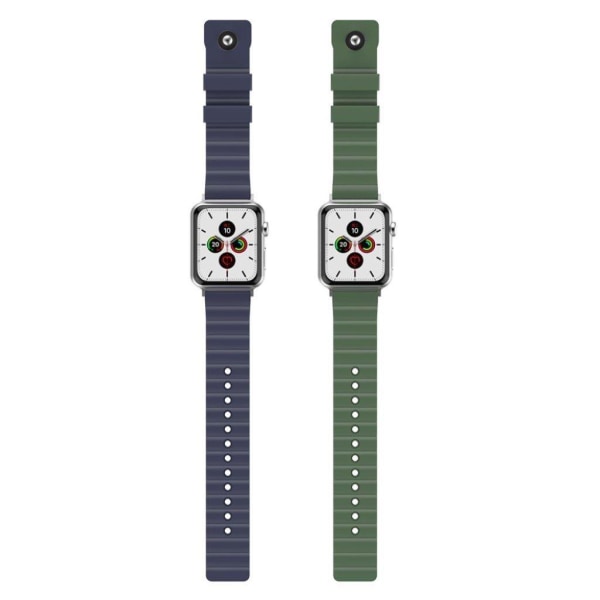 Apple Watch Series 5 / 4 44mm viileä silikoninen kellonauha - Vihreä Green