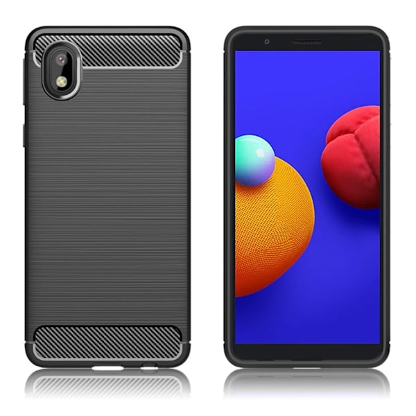 Carbon Flex Samsung Galaxy A01 Core skal - Svart Svart