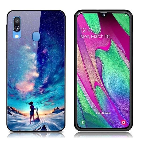 Fantasy Samsung Galaxy A40 skal - Astronomisk Flicka Blå