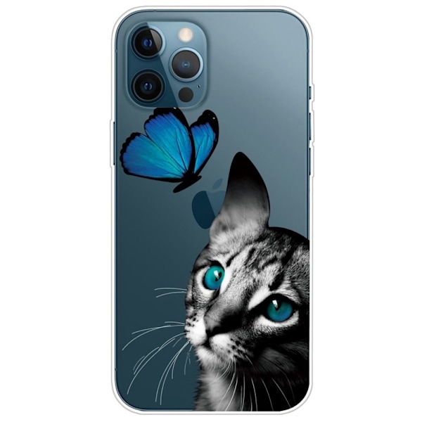Butterfly iPhone 14 Pro Max nahkakotelo - Kissa Ja Perhonen Black