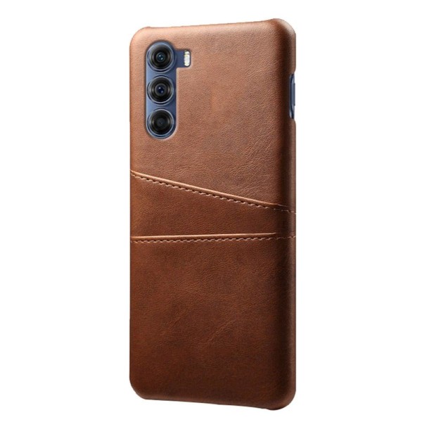 Dual Card Etui Motorola Edge S30 - Brun Brown