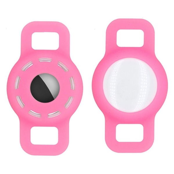 AirTags hollow out silicone cover - Rose Pink