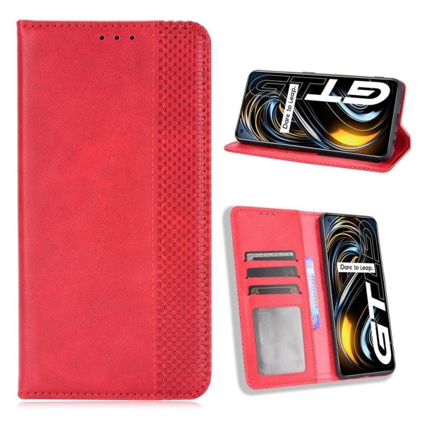 Bofink Vintage Realme GT 5G leather case - Red Red
