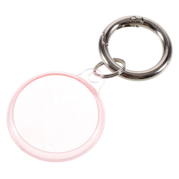 AirTags clear cover with buckle - Pink Rosa