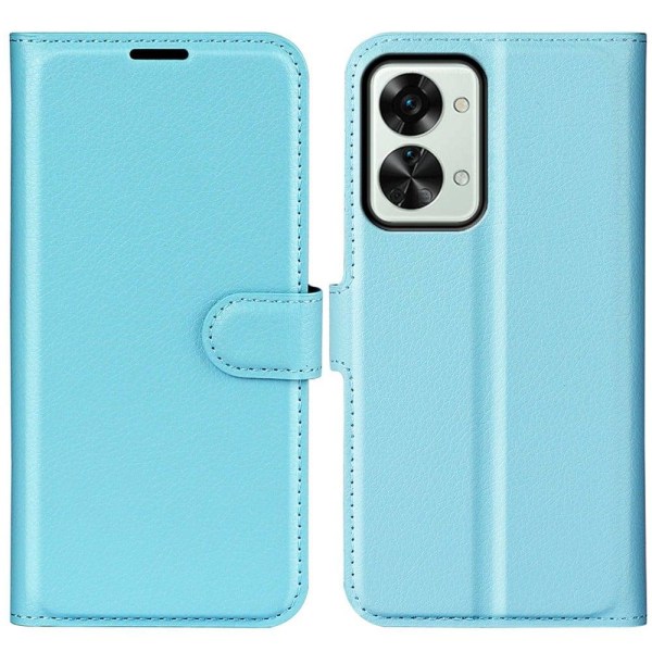 Klassisk OnePlus Nord 2T flip etui - Blå Blue