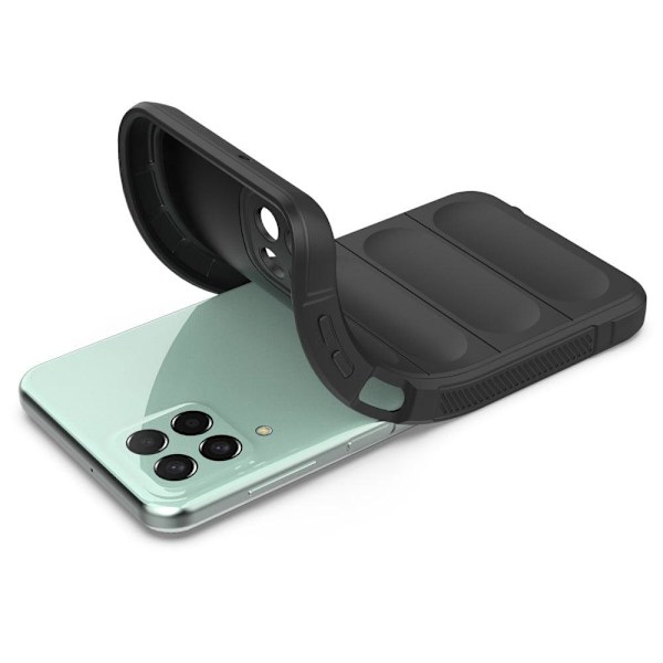 Mjukt greppformat Samsung Galaxy M33 5G skal - Silver/Grå Silvergrå