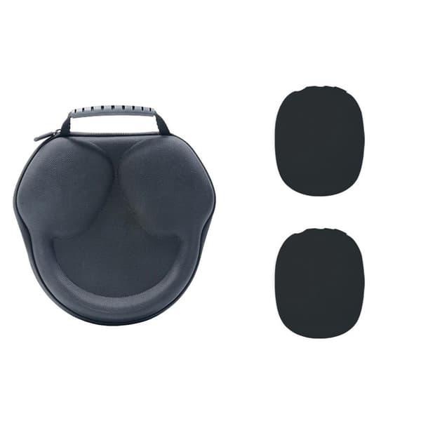 Airpods Max silikondeksel + hylse - Svart Black