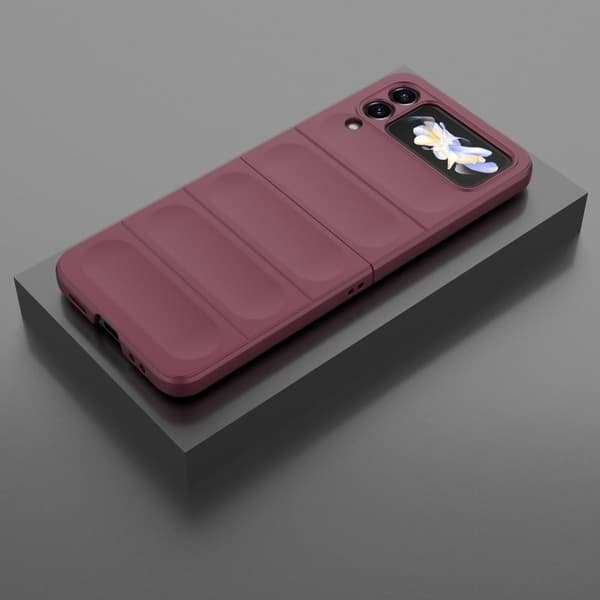 Deksel med mykt grep for Samsung Galaxy Z Flip4 - Vinrød Red